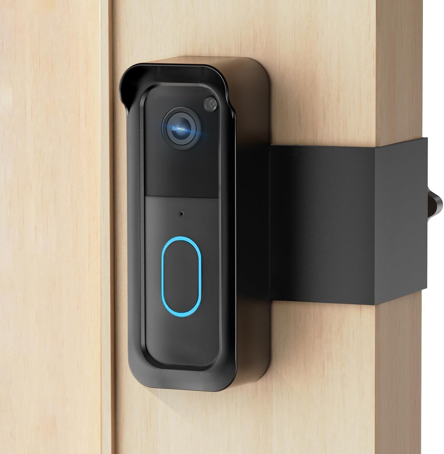 Doorbell Mount, 2nd Gen Anti-Theft Doorbell Camera Mount No Drilling with Rain Cover, Fit for Video Doorbell 1st & 2nd Gen, No Block Sensor & Night Vision