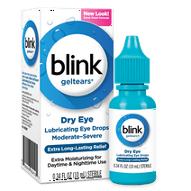 Blink Gel Tears Lubricating Eye Drops, from Bausch + Lomb, 0.34 Fl oz