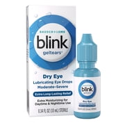 Blink GelTears Lubricant Drops & Artificial Tears for Dry Eye Symptoms, 0.34 floz