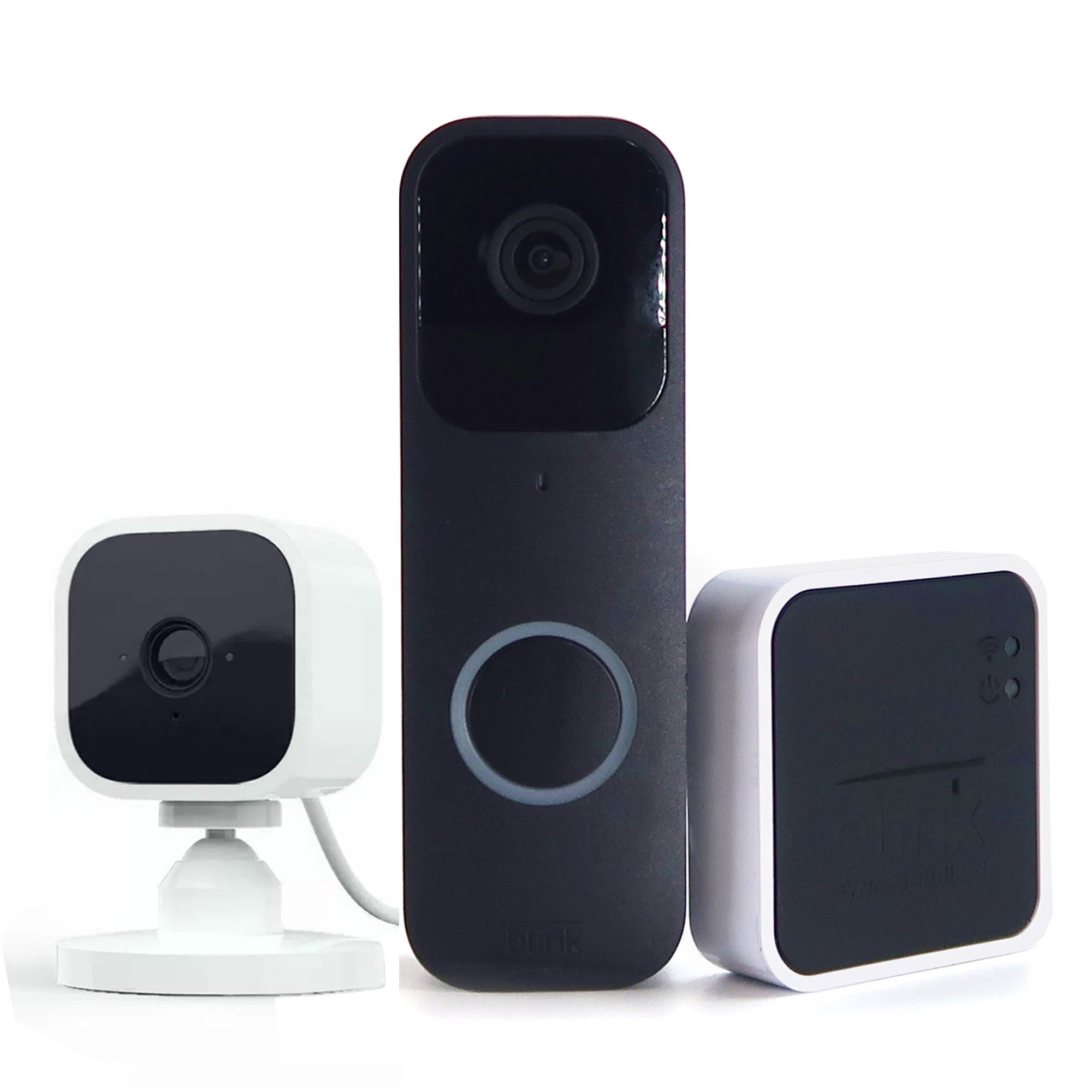 Blink Video Doorbell (Black) + Mini Camera (Black