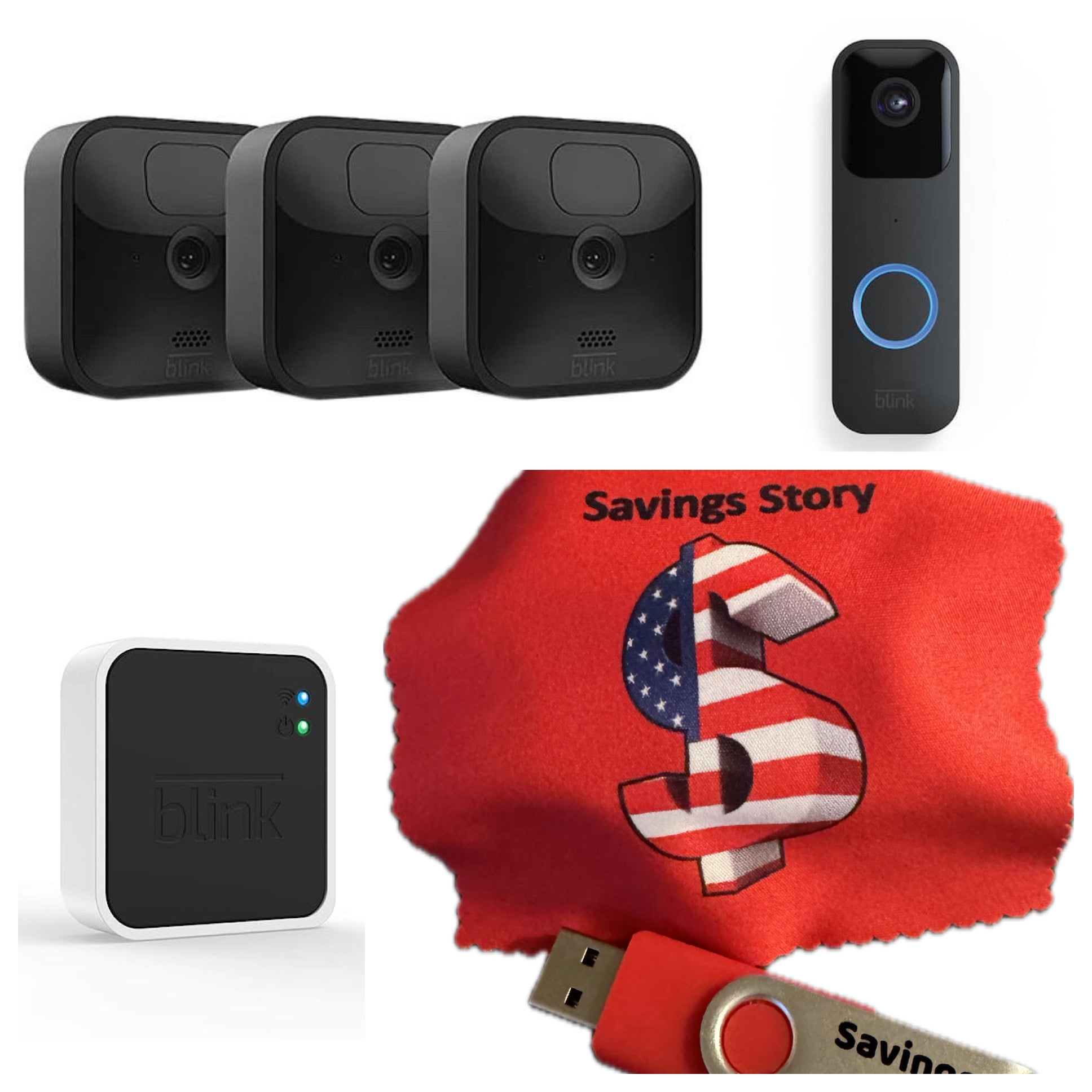 Blink_Outdoor (4th Gen, 2023) 2 HD Camera System Bundle with Sync