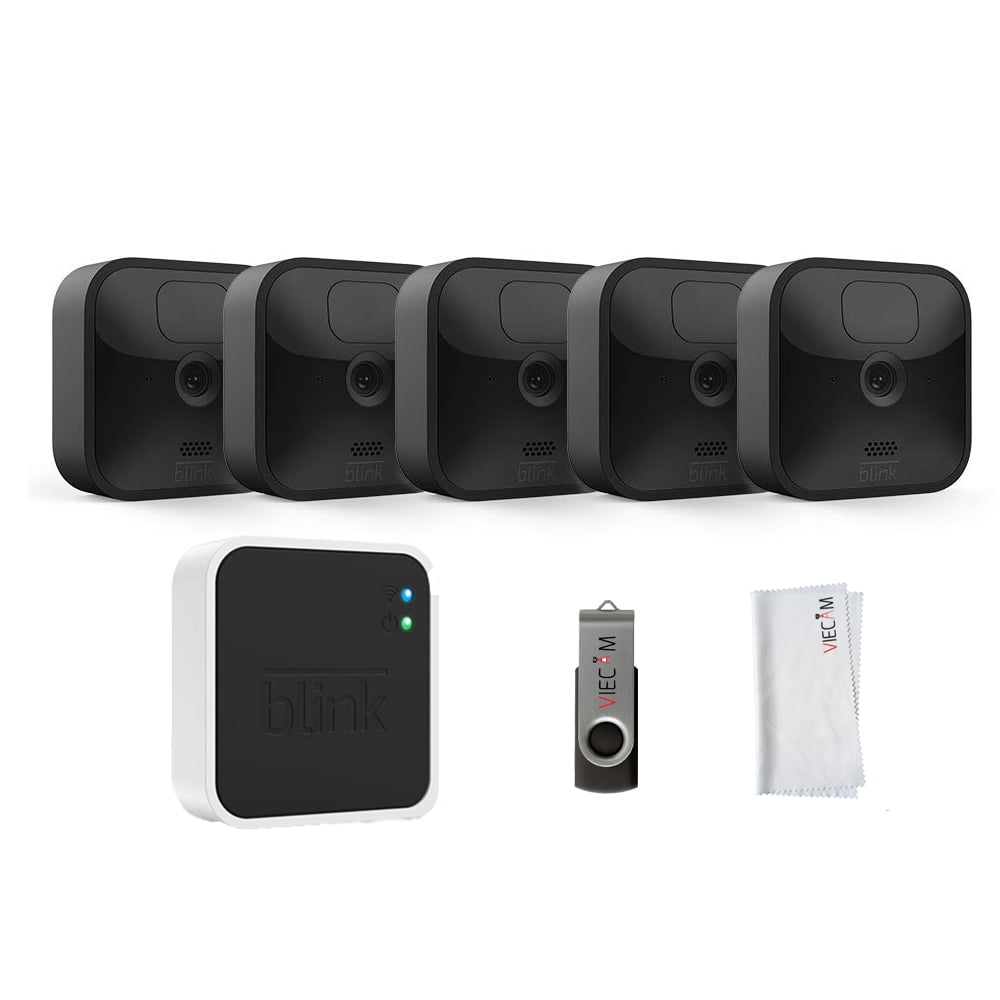 Blink_Indoor Wireless Battery-Powered, Motion Detecting, High Definition  Security Camera System Kit with Playhardest Cleaning Cloth (3 Camera Set) 