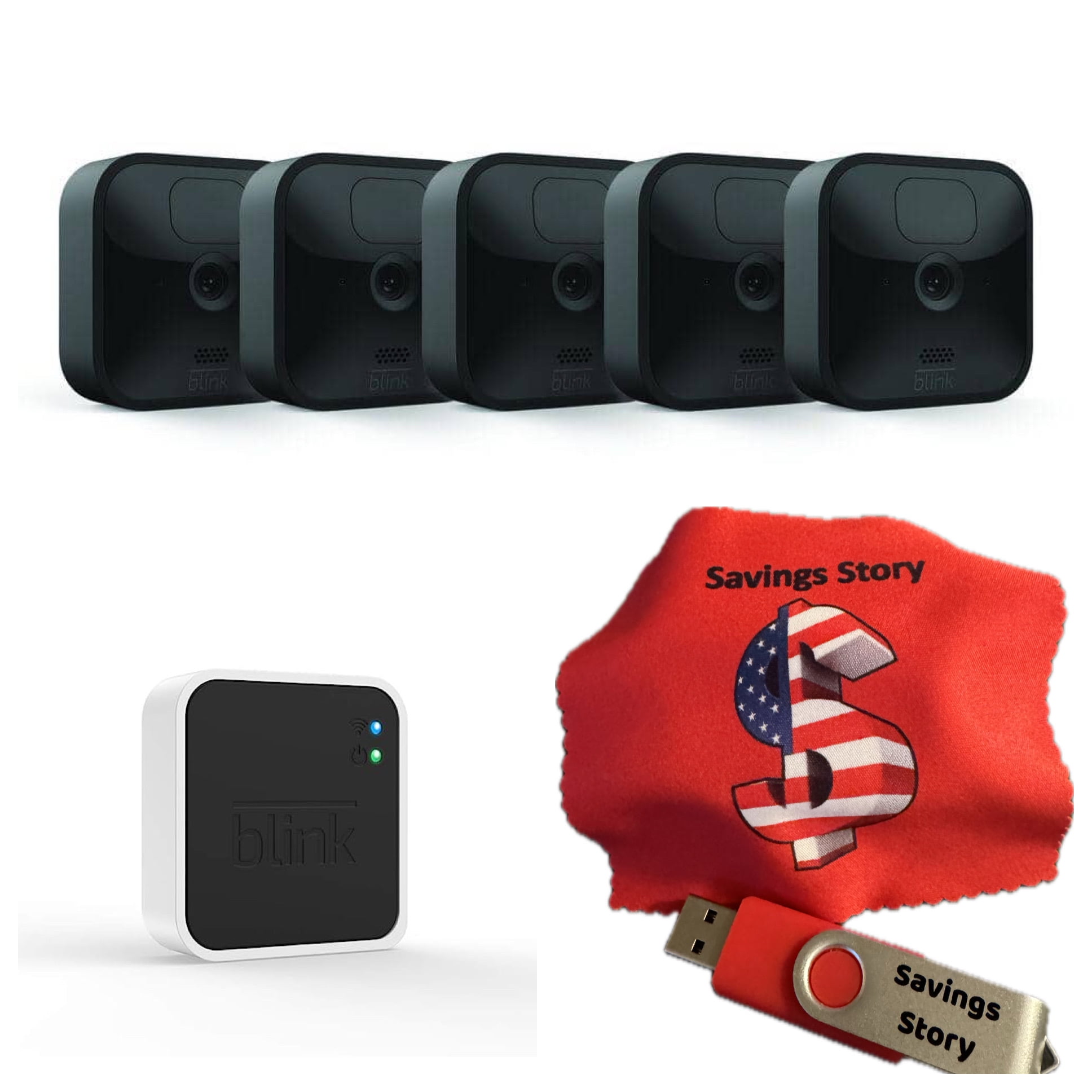 Blink_Outdoor 5 HD Camera System (3rd Gen) Bundle with Sync Module 2