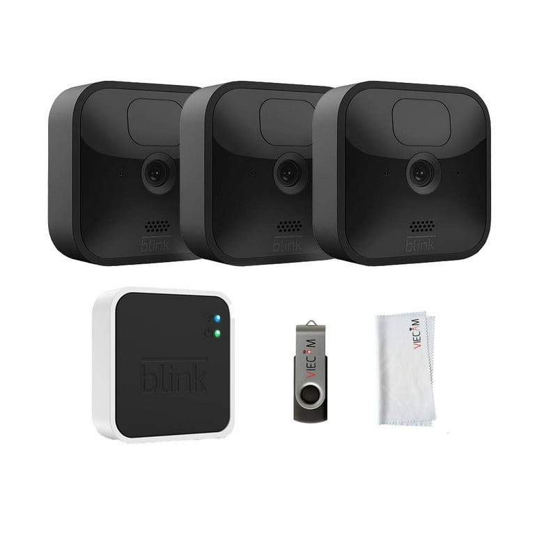 Blink Outdoor Security 3 Camera System Kit with VIECAM Accessory bundle  (32GB USB drive and VIECAM Cloth)
