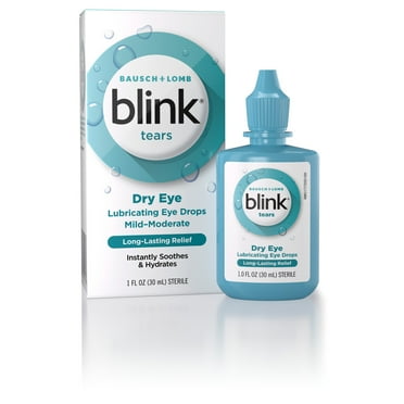 Blink Tears Lubricant Eye Drops for Mild to Moderate Dry Eye Relief and Symptoms, 1 fl oz