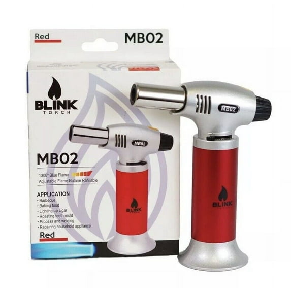 Blink Torch MB02 Refillable Butane Torch - Red