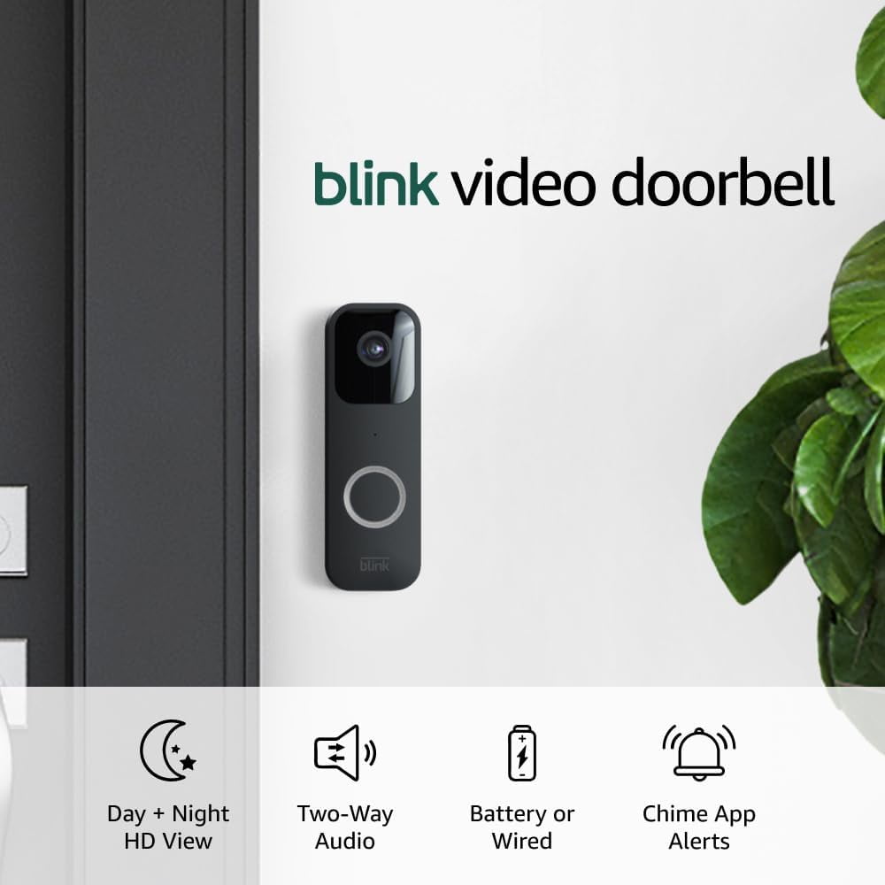Blink Video Doorbell Twoway audio, HD video, motion and chime app
