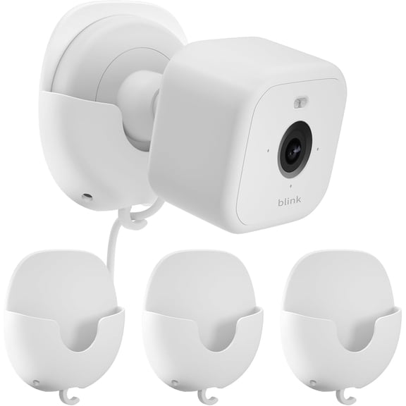 Blink Wall Mount 3 Pack for Outdoor/Mini/Mini 2/Indoor Cameras, No Drill, Strong Adhesive, Damage-Free, Easy to Install (White)