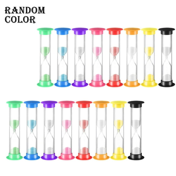 BlinkL Set of 20 Pcs Sand Timer Kids 1 Minute Sand Timer Classroom 1 Minute Acrylic Covered Hourglass Clock for Preschool Teacher Supplies, 3.35 x 0.98 x 0.98 Inches(Multicolor)