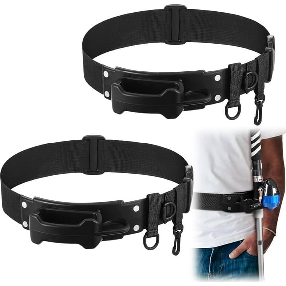 BlinkLLX 1 Pcs Belt Fishing Rod Holder Adjustable Wading Belt Fishing Waist Belt Rod Holder Fishing Pole Holster Fishing Accessories for Fly Fishing Bank