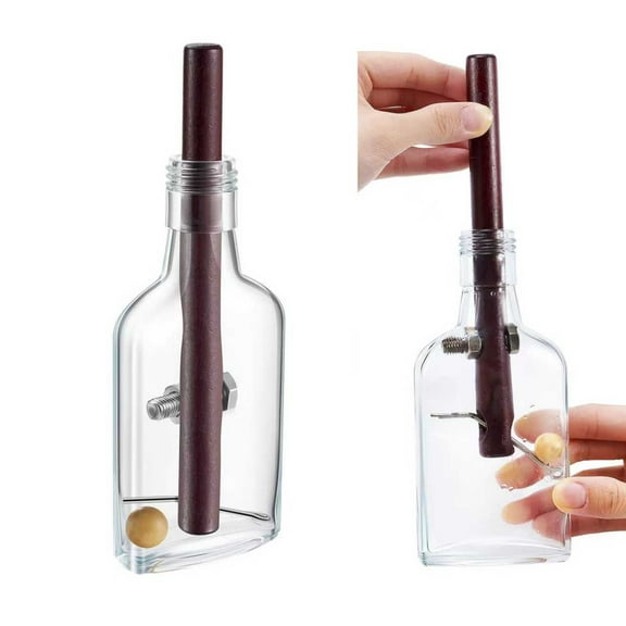 BlinkLLX 1 Pcs Glass Bottle Brain Teaser Puzzles for Adults Bottled Frustration Puzzle Adult Assembly and Disentanglement Puzzles Glass Bottle Puzzle for Valentine Adults, Gifts for Men and Women