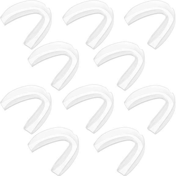 BlinkLLX 10 Pieces Sports Mouth Guard Boxing Mouth Protection Athletic Mouthpiece for Football Basketball Hockey Karate Rugby Match(Transparent,Youth (10 yrs & Below))