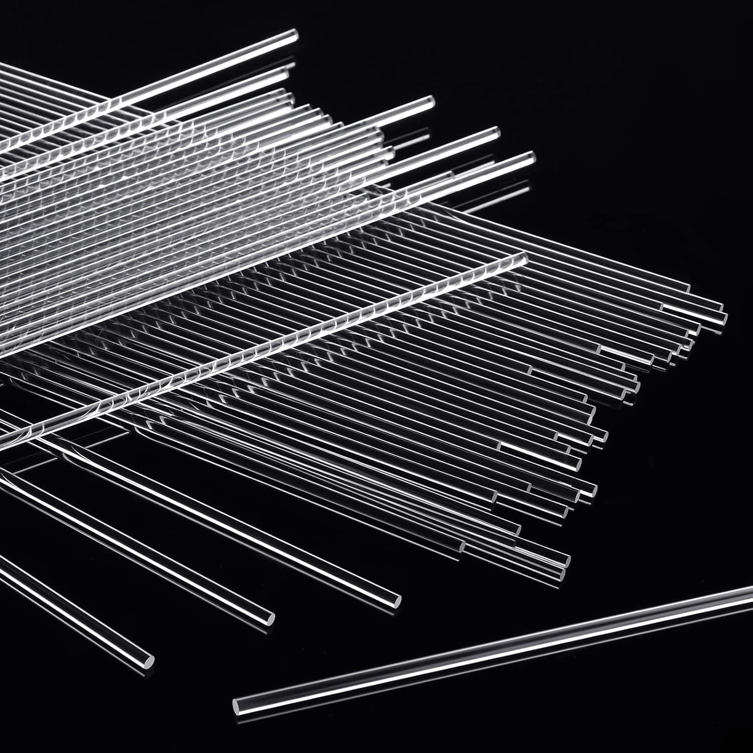 BlinkLLX 120 Pieces 12 Inch Clear Acrylic Rods 1/8 Inch Diameter ...