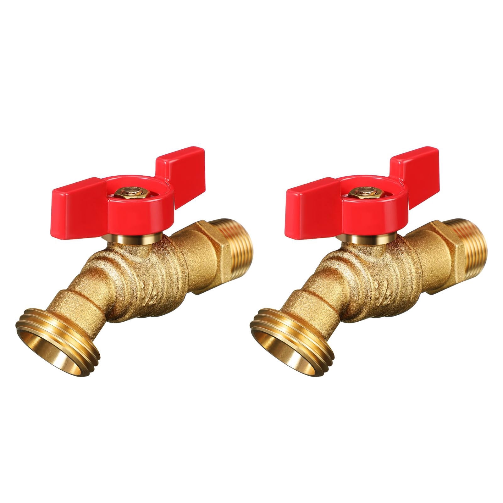 10) 3/4 MIP Hose Bibb Valves, Multi-Turn, LEAD-FREE Brass, No
