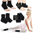 thumbnail image 1 of BlinkLLX 2 Pairs Kids Ankle Brace Set Foot Support Stabilizer Wraps Protector Guard Knitted Ankle Sleeve Sock Support Compression Socks for Injury Prevention(Black,Large), 1 of 7