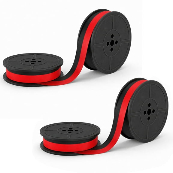 BlinkLLX 2 Pairs Red Black Universal Twin Spool Vintage Typewriter Ink Ribbon