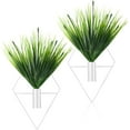 thumbnail image 1 of BlinkLLX 2 Pieces Wall Decor Hanging Planters with Artificial Plants Metal Hanging Vase Indoor Plants Holder Modern Boho Wall Art for Bathroom Bedroom Living Room Decor(White,Aquatic Plant), 1 of 6
