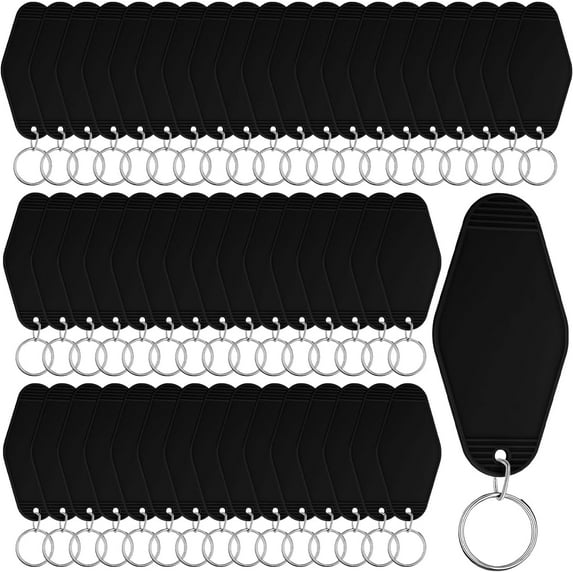 BlinkLLX 20 Pcs Blank Motel Keychain Sublimation Vintage Blank Hotel Keychain Bulk for DIY Crafts Ornament