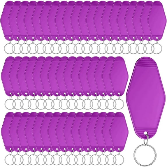 BlinkLLX 20 Pcs Blank Motel Keychain Sublimation Vintage Blank Hotel Keychain Bulk for DIY Crafts Ornament