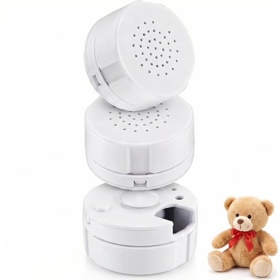 BlinkLLX 3 Pcs 60s Mini Voice Recorder for Stuffed Animal Plush Toy DIY
