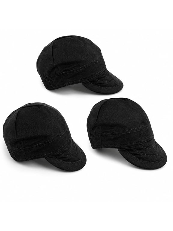 3 Pcs Welding Caps Welding Hats for Men Flame Resistant Cotton Welders Caps Mesh Inside Liner Welding Helmet Beanie Elastic Low Crown Hat for Electrician Gas Station (Solid Color Style)