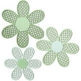 thumbnail image 1 of BlinkLLX 3 Pieces Boho Daisy Wall Decor Natural Rattan Flower Wall Hanging Art Wooden Boho Art Nursery Flowers Farmhouse Hanging Decor for Home Office Nursery(Gradient Sage Green), 1 of 12