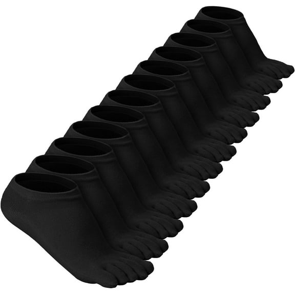 BlinkLLX 6 Pairs Women Toe Socks Cotton Ankle Low Cut Five Toe Sock for Women Men Athletic Running