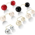 thumbnail image 1 of BlinkLLX 6 Pcs Artificial Pearl Brooch Pins Anti-exposure Neckline Safety Pins Sweater Shawl Clips for Women Wedding Party Decorations, 2 Styles, 1 of 7