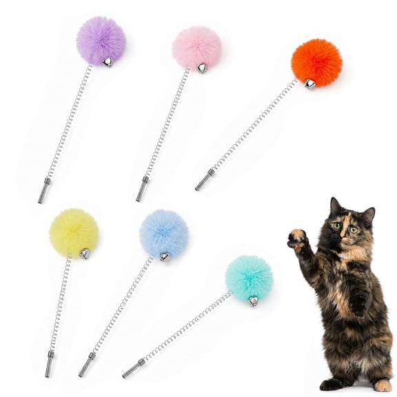 BlinkLLX 6 Pcs Multicolor Cat Tree Replacement Balls and Posts Set