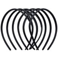 thumbnail image 1 of BlinkLLX 6 Pieces Plastic Plain Headbands With Teeth Comb - Halloween Skinny DIY Hair Bands for Women Girls (Black, 8 mm), 1 of 6