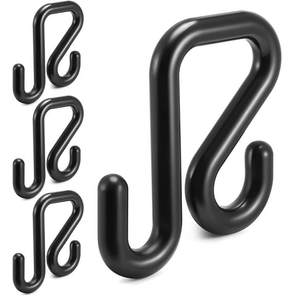 BlinkLLX Bucket Hooks Truck Blanket Hooks for Aerial Bucket Lip Tool Holders for All Seasons Lineman Accessories, Black 35lbs Working Load Limit(2 Inches,4)