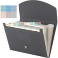 thumbnail image 1 of BlinkLLX Expanding File Folder 13 Pockets File Organizer with Labels A4 Letter Size Receipt Document Organizer Plastic Expandable Filing Folders for Office, Home(Gray), 1 of 12