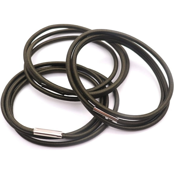 BlinkLLX Trash Can Bands, Hongmed Garbage Can Band Keep Trash Bag in Place, Multifunction Large Rubber Bands Fit 13 to 32 Gallon Cans, Set of 6 in Green