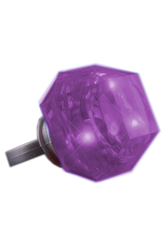 Blinkee 10560-PR Huge Gem Diamond Ring, Purple