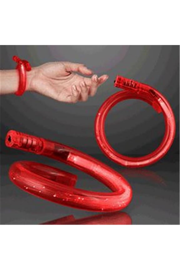 1145010 Light Up Tube Bracelet, Red