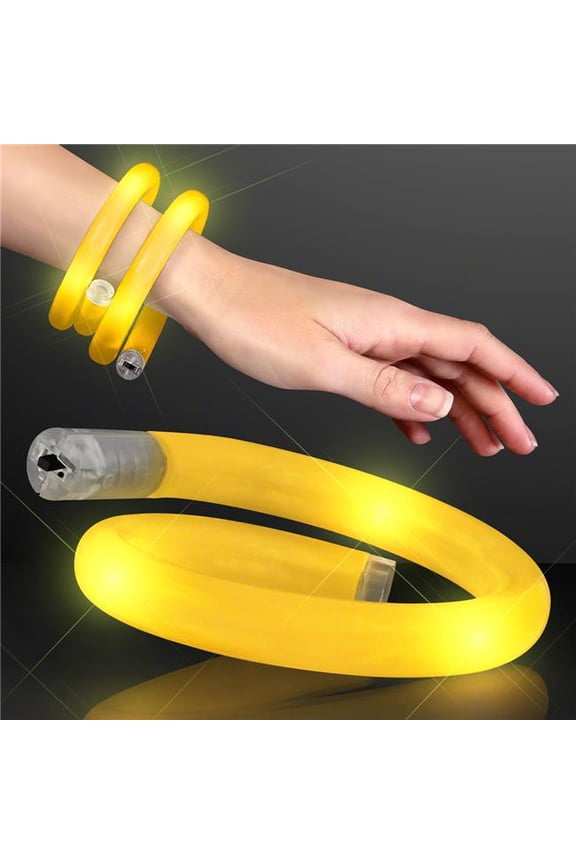 1145036 Light Up Tube Bracelet, Yellow
