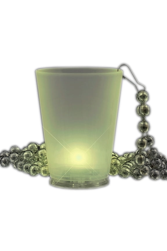 Multi Color LED Beaded Shot Glass Necklaces