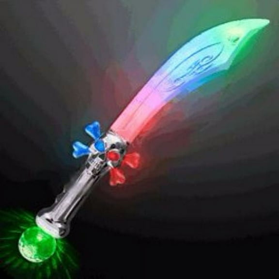 Blinkee 1410010 Crystal Skull Pirate Scimitar Sword