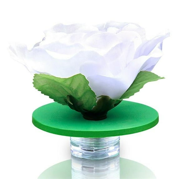 Fancy Floating White LED Rose