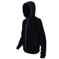 thumbnail image 1 of Blinkee 185180 Electro Luminescent Zip Up Hoodie, Blue - Extra Large, 1 of 1