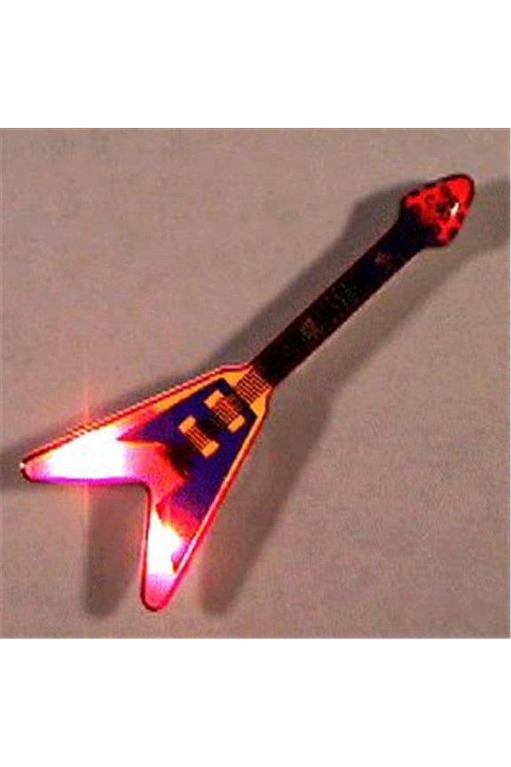 1980000 Flying V Guitar Flashing Body Light Lapel Pins