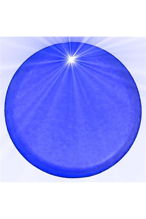 310057 Light Up Round Badge Pin, Blue