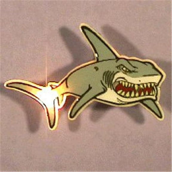 Shark Flashing Body Light Lapel Pins