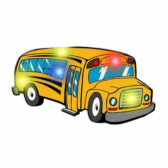 School Bus Flashing Body Light Lapel Pins