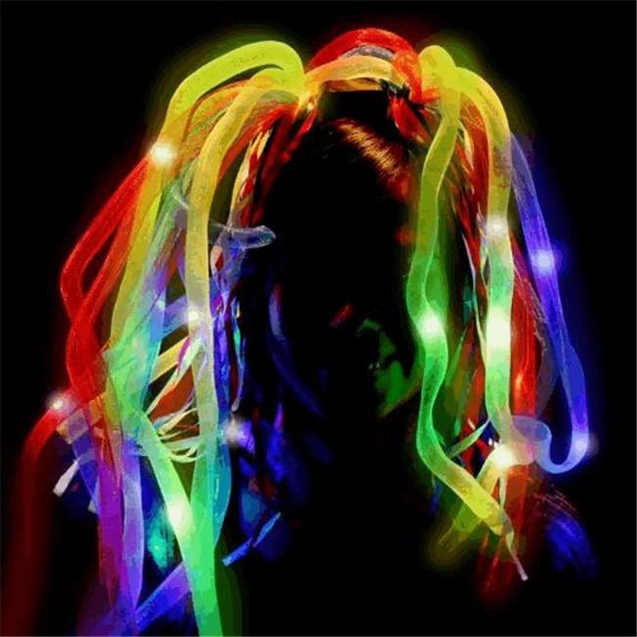 Blinkee 5045200 Multi Color LED Noodle Headband Flashing Dreads ...
