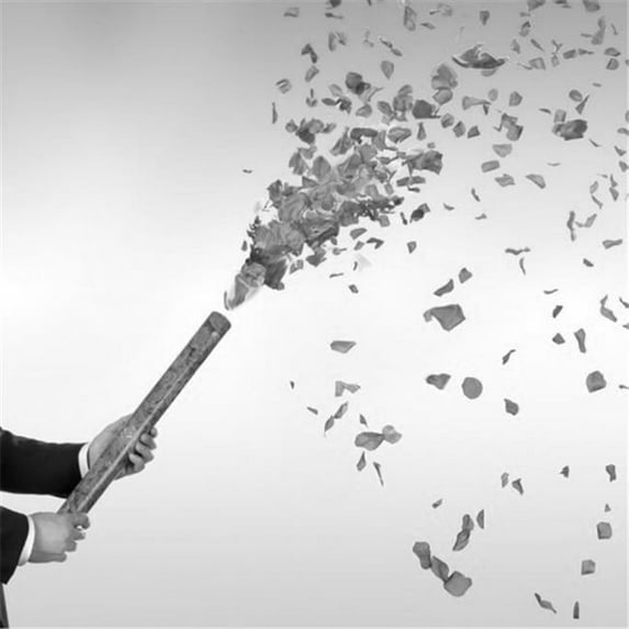 Blinkee 5084000 White Rose Petals Confetti Cannon - 24 in.