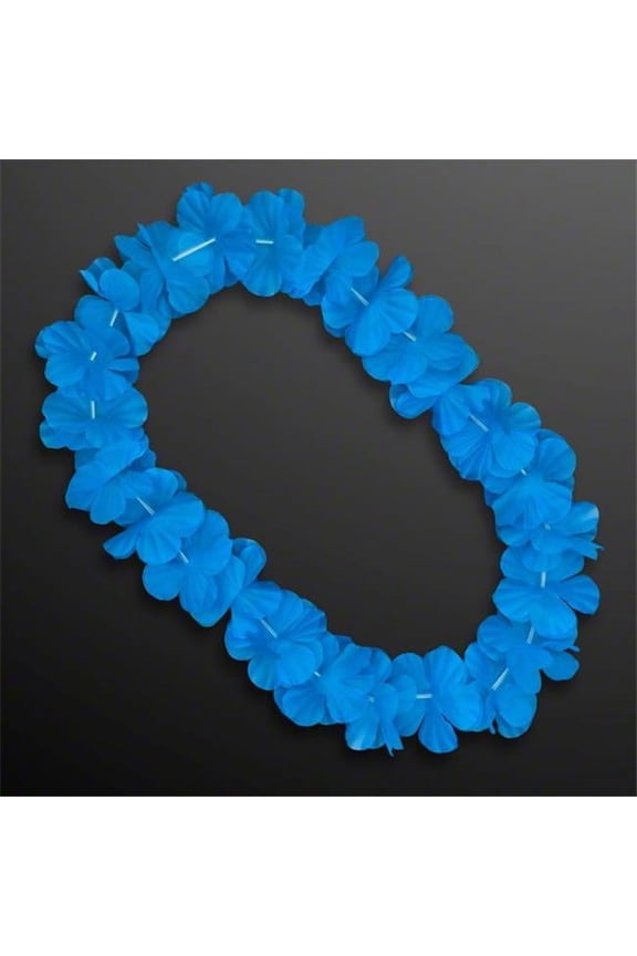 A5030 Hawaiian Flower Lei Necklace, Blue