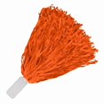 thumbnail image 1 of Blinkee BLUSHP-OR Non Light Up Short Handle Cheer Pom Poms, Orange, 1 of 1