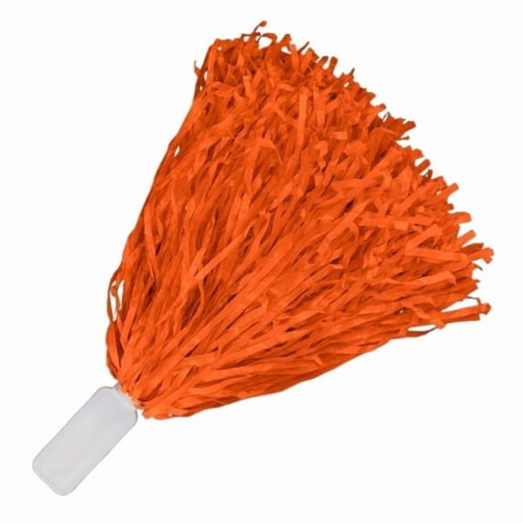 Blinkee BLUSHP-OR Non Light Up Short Handle Cheer Pom Poms, Orange