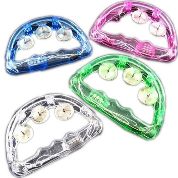 Assorted Colors Small LED Tambourines